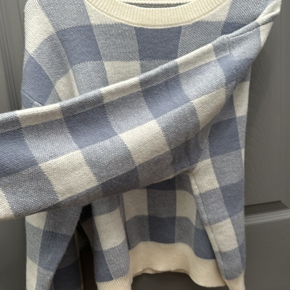 Dazy Buffalo Plaid Drop Shoulder Sweater - Picture 3 of 8